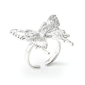 Liquefied Butterfly Copper Open Ring