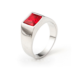 Minimalist Birthstone Stainless Steel Ring