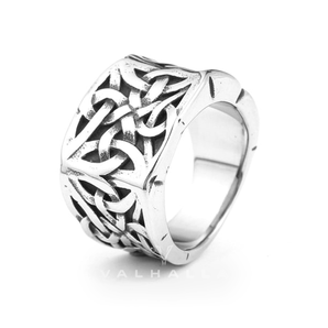 Simple Knot Sterling Silver Viking Ring