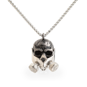 Gas Mask Skull Stainless Steel Pendant