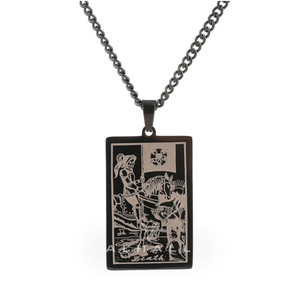 Death Major Arcana Tarot Stainless Steel Necklace