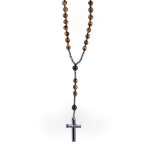 80 CM Cross Stone Bead Necklace