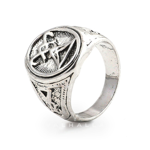 Sigil Of Lucifer Sterling Silver Ring