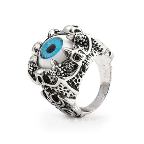 Greek Evil Eye Biker Ring