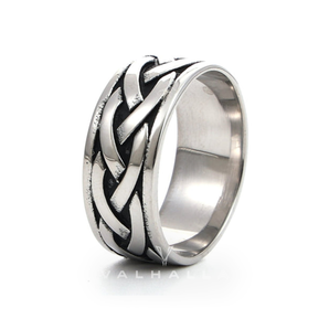 Viking Celtic Knot Stainless Steel Band Ring