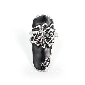Goth Spider Alloy Animal Nail Rings