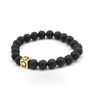 26 English Alphabet Stainless Steel Beads Bracelet