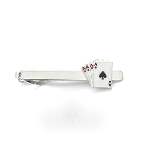 Ace Poker Card Alloy Tie Clip