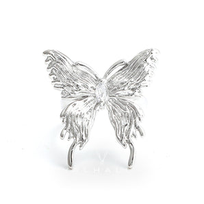 Liquefied Butterfly Copper Open Ring