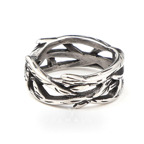 Thistles and Thorns Stainless Steel Ring