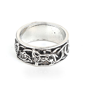 Fenris-wolf Sterling Silver Viking Ring