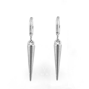 Rivet Sterling Silver Punk Earrings