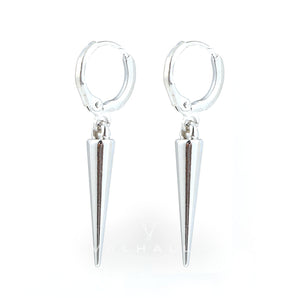 Rivet Sterling Silver Punk Earrings