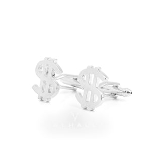 Dollar Sign Brass Cufflinks