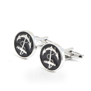 Anchor Brass Marine Cufflinks