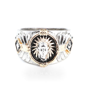 Indian Chief Feather Ring