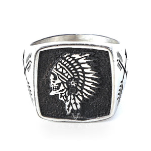 Indian Stainless Steel Skull Ring