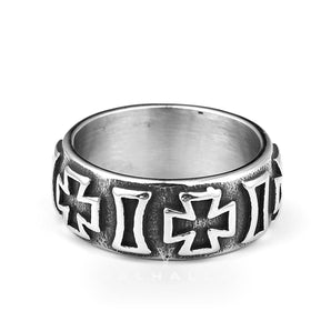 Iron Cross Stainless Steel Ring