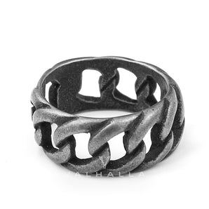 Weave Pattern Stainless Steel Ring