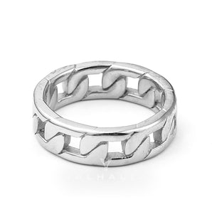 Punk Cuban Chain Stainless Steel Ring