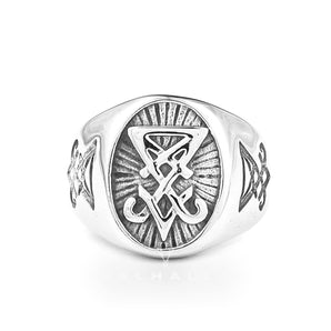 Lucifer Nephilim Seal Stainless Steel Ring