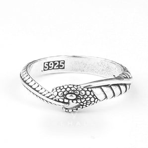 Vintage Ouroboros Sterling Silver Ring