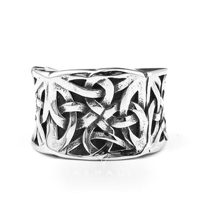 Simple Knot Sterling Silver Viking Ring