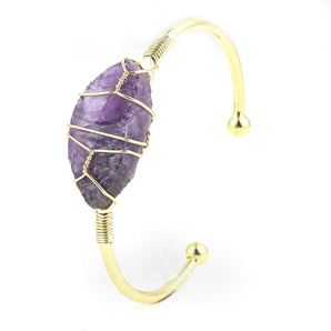 Natural Gemstone Bangle