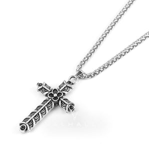 Handcrafted Stainless Steel Athelstan's Cross Necklace