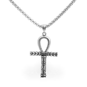 Ankh Eye of Horus Stainless Steel Pendant