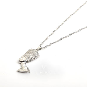 Egyptian Queen Stainless Steel Nefertiti Pendant