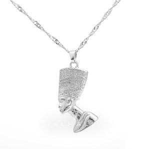 Egyptian Queen Stainless Steel Nefertiti Pendant