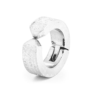 Punk Frosted Stainless Steel Hoop Ear Cuffs