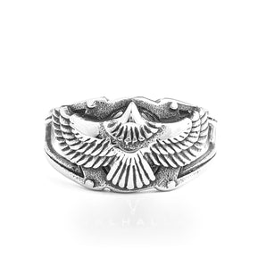 Goshawk Stainless Steel Eagle Ring