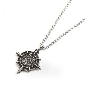 Viking Compass Vegvisir Stainless Steel Pendant