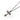 Budded Cross Stainless Steel Skull Pendant