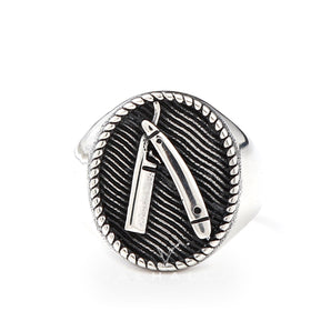 Barber Razor Stainless Steel Ring