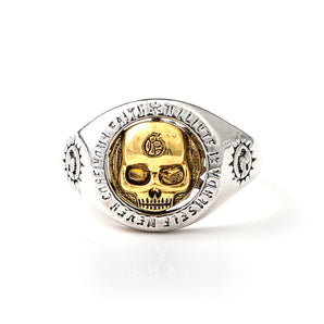 Rock Symbol Skull Ring