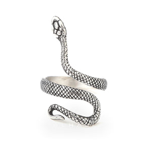 Minimalist Snake Design Stainless Steel Animal Ring