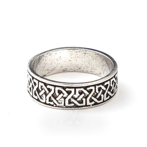 Celtic Knot Stainless Steel Viking Spinner Ring