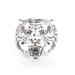 Vintage Tiger Stainless Steel Animal Ring