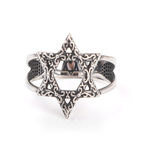 Star of David Stainless Steel Ring