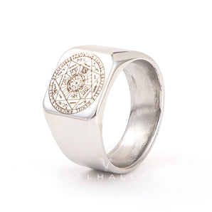 Solomon Kabbalah Stainless Steel Ring