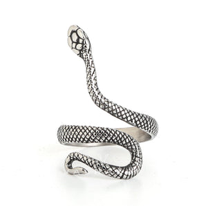 Vintage Snake Stainless Steel Ring