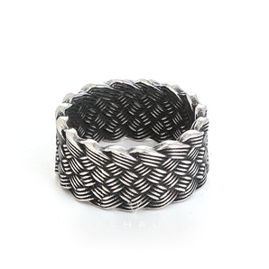 Minimalism Braided Stainless Steel Ring