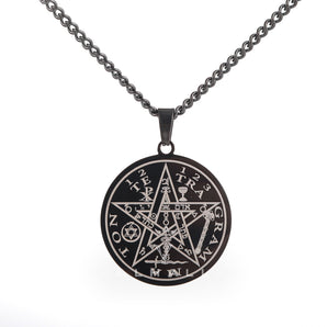 Pentagram Seal Of Solomon Stainless Steel Necklace