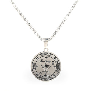 Archangel Michael Seal of Solomon Stainless Steel Pendant