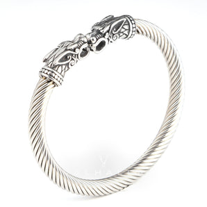 Fiery Dragons Stainless Steel Beast Viking Bracelet