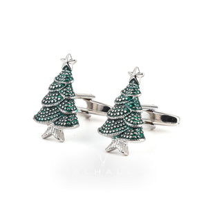 Christmas Tree Copper Cufflinks