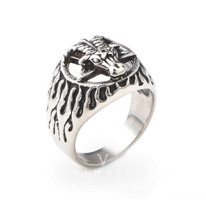 Devil Baphomet Goat Stainless Steel Ring